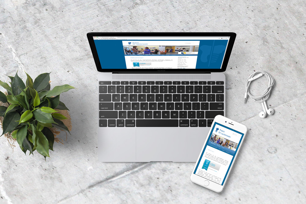 Für die Zahnarztpraxis Dr. Lauterwein haben wir die Website Entwicklung übernommen.