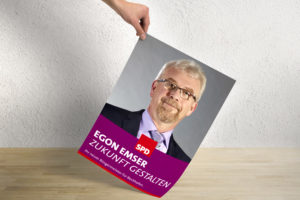 Bei einem politischen Wahlkampf darf eine Sache bei den Werbematerialien nicht fehlen - die Plakate. Die Gestaltung hierfür durften wir für die SPD in Bechhofen übernehmen.