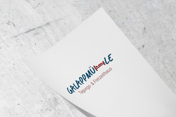 The logo design for the Galappmühle in Kaiserslautern was only one of many design projects we did for the conference and leisure house.