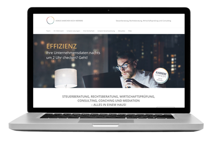 Web Development for Asmus Kamchen Koch Wermke with Website Analysis